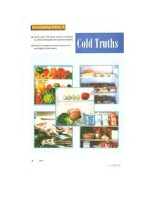 高中英語(yǔ)外研版逐字稿Cold Truths