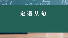 定語從句  高三英語