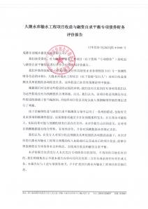 成都市本級久隆水庫輸水工程項目-財務評價報告 (1)