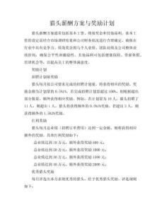 獵頭薪酬方案與獎(jiǎng)勵(lì)計(jì)劃