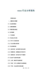 vocs行業(yè)分析報(bào)告
