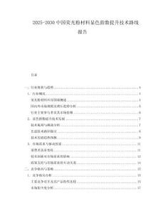 2025-2030中國(guó)熒光粉材料顯色指數(shù)提升技術(shù)路線報(bào)告