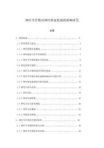 神經節苷脂對神經修復機制的影響研究