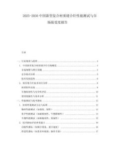 2025-2030中國新型復(fù)合材質(zhì)縫合針性能測試與市場接受度報(bào)告