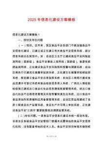 2025年信息化建設方案模板