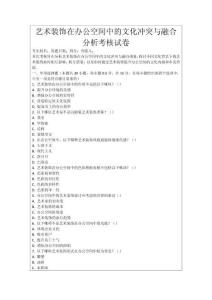藝術裝飾在辦公空間中的文化沖突與融合分析考核試卷