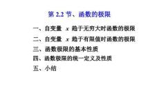 應用微積分  課件2.2函數(shù)的極限