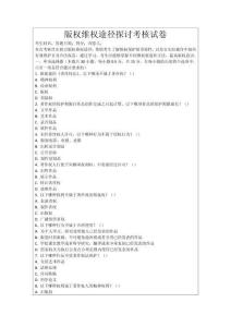 版權(quán)維權(quán)途徑探討考核試卷