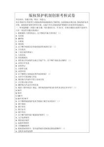 版權保護機制創新考核試卷