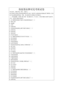 保溫袋品牌對比考核試卷