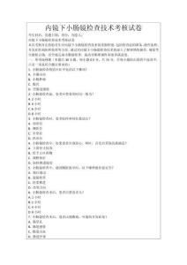 內鏡下小腸鏡檢查技術考核試卷
