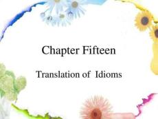 translation of idioms英語習語翻譯21