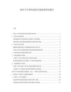 2025年中國(guó)布道磚市場(chǎng)調(diào)查研究報(bào)告