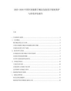2025-2030中國區塊鏈數字藏品包裝設計版權保護與價值評估報告