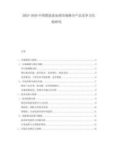 2025-2030中國漂洗添加劑市場細分產(chǎn)品競爭力比較研究