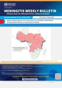 【世界衛生組織-2025研報】Meningitis weekly bulletin 30 June to 3 August 2025