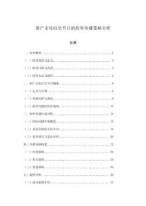 國(guó)產(chǎn)文化綜藝節(jié)目的海外傳播策略分析