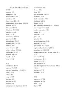 高三英語 聽力常見場景英語核心考點詞匯