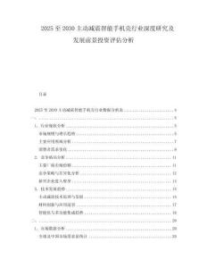 2025至2030主動(dòng)減震智能手機(jī)殼行業(yè)深度研究及發(fā)展前景投資評(píng)估分析