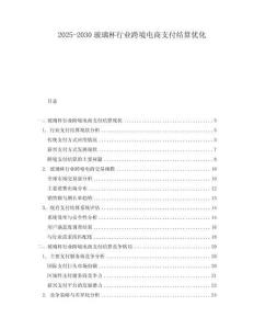 2025-2030玻璃杯行業跨境電商支付結算優化