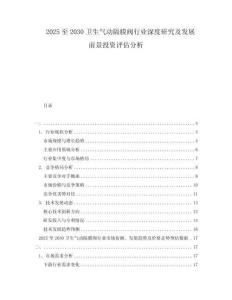 2025至2030衛(wèi)生氣動(dòng)隔膜閥行業(yè)深度研究及發(fā)展前景投資評(píng)估分析