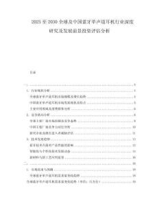 2025至2030全球及中國藍牙單聲道耳機行業深度研究及發展前景投資評估分析