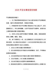 2025年安全事故報告制度