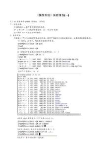 操作系統(tǒng)實(shí)驗(yàn)