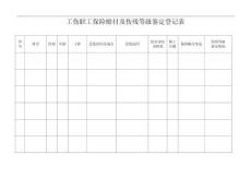 3.4工傷職工保險(xiǎn)賠付及傷殘等級(jí)鑒定登記表