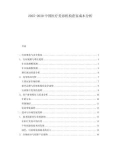 2025-2030中國醫療美容機構獲客成本分析