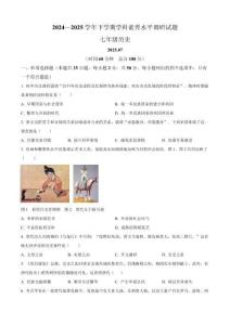 山東省臨沂市羅莊區(qū)2024-2025學年七年級下學期期末歷史試題（含答案）