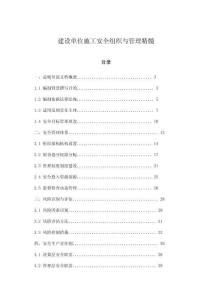 建設(shè)單位施工安全組織與管理精髓