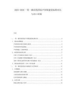 2025-2030一帶一路沿線國家聲屏障建設標準對比與出口對策