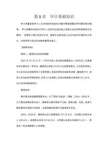 審計基礎(chǔ)知識