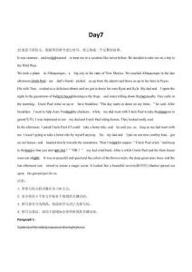 新高考英語書面表達讀后續寫測試題強化訓練 Day 7（含答案）