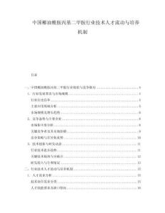 中國(guó)椰油酰胺丙基二甲胺行業(yè)技術(shù)人才流動(dòng)與培養(yǎng)機(jī)制