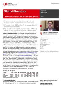 HSBC-全球-機械行業(yè)-全球電梯行業(yè)：Schindler最好的恢復方式-2020.9.8-26頁