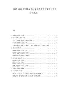 2025-2030中國電子競技虛擬偶像商業變現與粉絲經濟規模