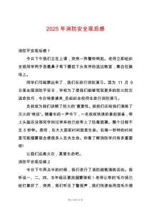 2025年消防安全觀后感