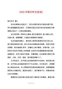2025年游記作文[優(yōu)選]