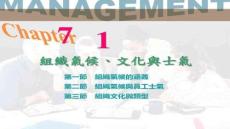 【大學課件資源整合】文化與士氣5組織氣候