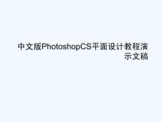 中文版PhotoshopCS平面設(shè)計(jì)教程