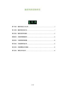 融資風險控制研究-洞察及研究