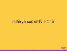 壓縮語段下定義實用全套PPT