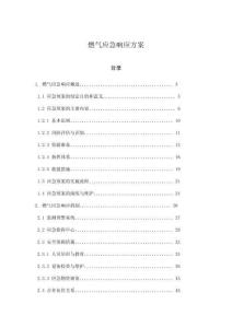 燃氣應急響應方案