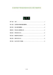 無線網(wǎng)絡(luò)中頻譜資源的動態(tài)分配問題研究-洞察及研究