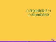 心理調適與心理健康推選優秀ppt
