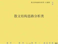 散文結(jié)構(gòu)思路分析類(共64張PPT)