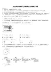 2025屆吉林省四平市梨樹縣中考四模數學試題含解析