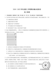 天津市五區縣重點校2024-2025學年2024-2025學年高二下學期7月期末聯考物理試卷（含答案）